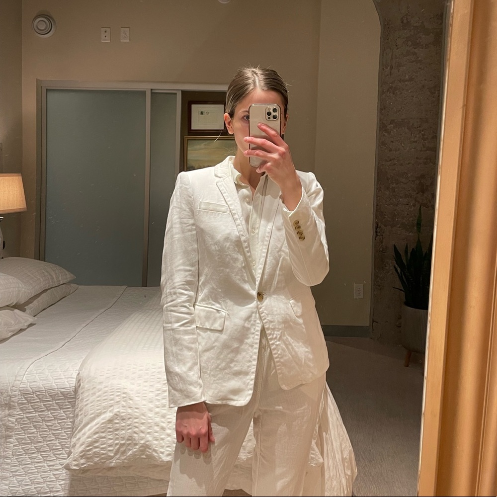 J.crew linen blazer